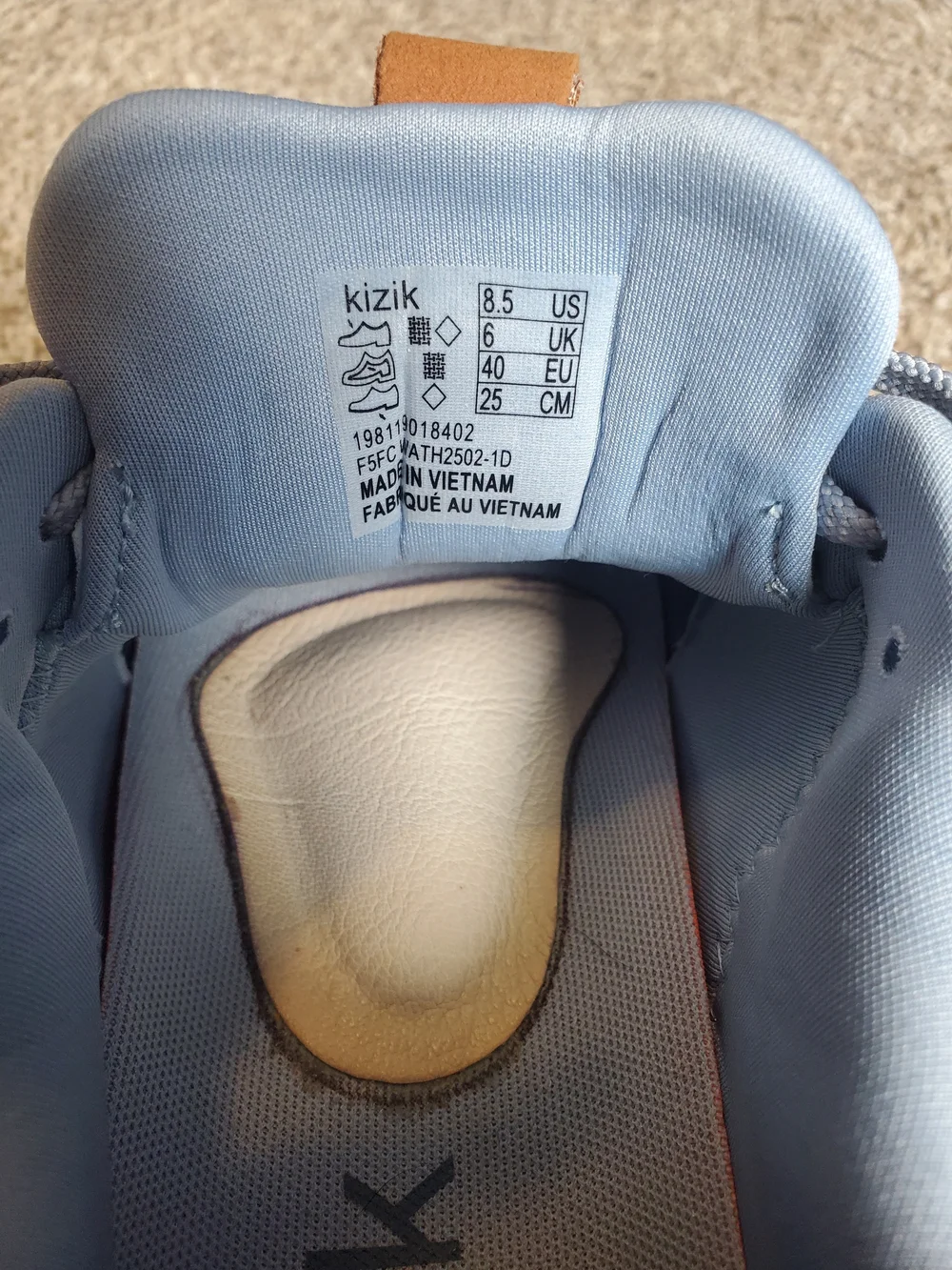 Kizik Women's Athens 2 Sneakers Size 8½ in Soft Chambray colorway